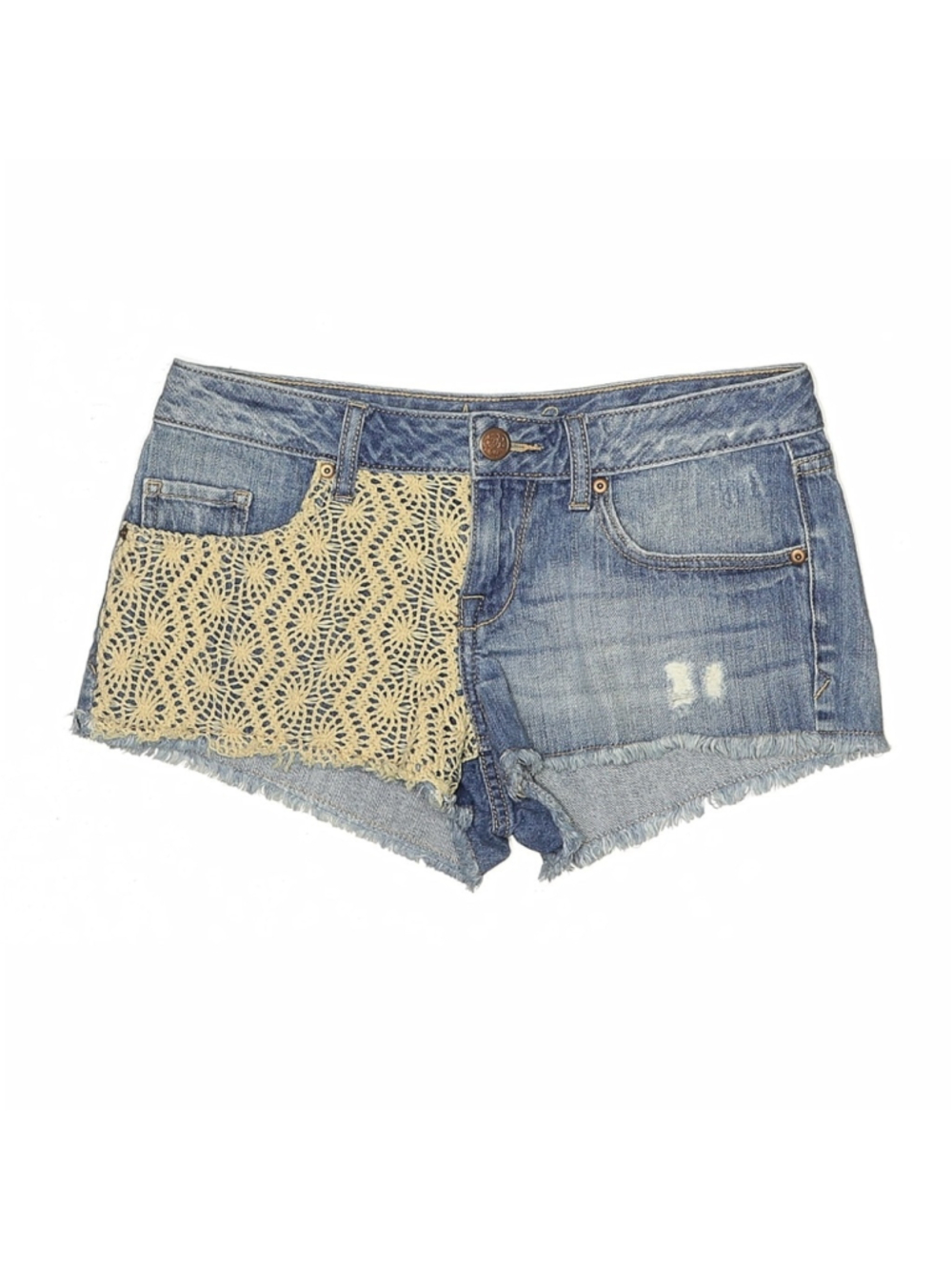 AMERICAN RAG CIE DENIM CROCHET SHORTS